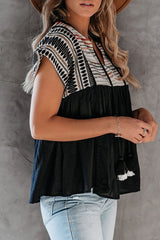 Vorbestellung - Keep Dreamin' Tassel Boho Besticktes Top - 2 Farben