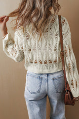 See It Through – Langärmliges Strickoberteil mit Aussparungen