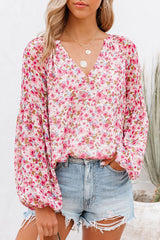Best Blooms Chiffon-Top mit Blumendruck – 3 Farben
