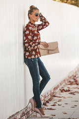 „Love is Enough“ Langarmshirt mit Blumenmuster