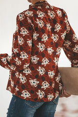 „Love is Enough“ Langarmshirt mit Blumenmuster