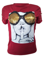 Ruhiges und strahlendes T-Shirt