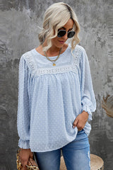 Always Amazing Swiss Dot Spitzentop – 6 Farben