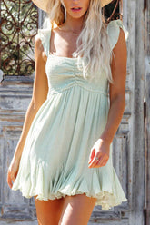 „Whatever It Takes“ – Smoked Flare Minikleid – 4 Farben