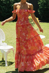 Easy Day Ahead Bedrucktes Maxikleid – 4 Farben