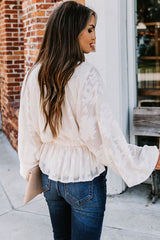 Just As Lovable – Oberteil mit Stickerei und Knopfleiste – 2 Farben