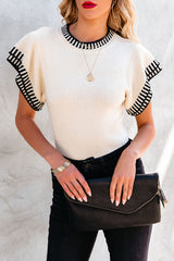 Always Sunny Stricktop mit gestuften Ärmeln – 4 Farben