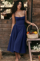 Longing For Love Strap Bustier Midikleid - 8 Farben