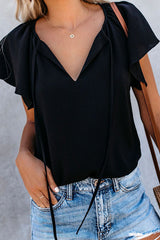 Sweet Like Me Rüschen-Kurzarmtop – 4 Farben