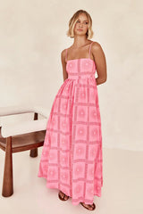 Living Is Easy – Ärmelloses Maxikleid mit Print – 4 Farben