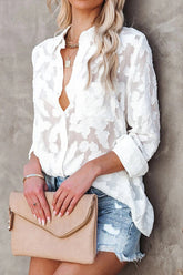 Mind On Sunshine Langarm-Oberteil mit Blumenmuster