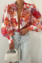 Sunny Side Of Life Langarmshirt mit Blumendruck – 9 Farben