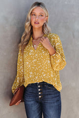 Open To Love – Langärmliges Oberteil mit gelbem Aufdruck