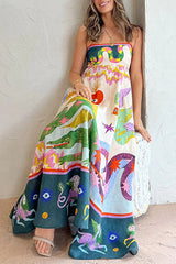 Maxikleid „In My Thoughts“ im Boho-Print