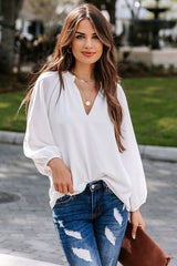 Enternally Bold Langarm-Top mit V-Ausschnitt – 3 Farben