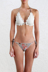 Bikini mit Blumen-Haken-Print