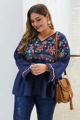 Made For Me Flower Embroidered Oversized Top - 2 Colors