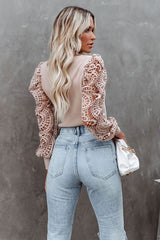 Just Vibing Hollow-Out Langarm-Stricktop – 2 Farben