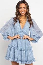 Romance Language – Minikleid mit Rüschenmuster – 3 Farben