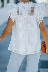 „It's Your Moment“ Chiffon-Kurzarmtop