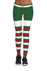 Sporthose mit Weihnachtsbaum-Print