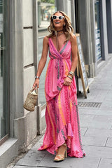 Dance The Night Maxikleid mit Boho-Print