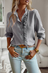 Make It Last Rüschen-Langarmtop – 4 Farben