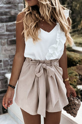 Best Night Ever Rüschen-Camisole-Top – 2 Farben