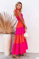 Ärmelloses Maxikleid mit Vacay Dreaming-Print