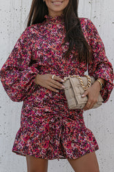 Bedrucktes gesmoktes Minikleid „Vacay Babe“ – 3 Farben