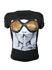 Ruhiges und strahlendes T-Shirt