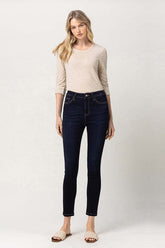SUPER SOFT HIGH RISE CROP SKINNY JEANS