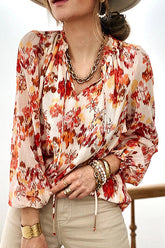 Need You Always Langarm-Top mit V-Ausschnitt