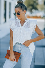 „It's Your Moment“ Chiffon-Kurzarmtop