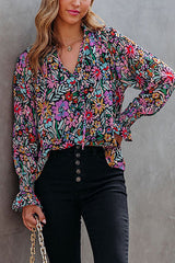 Langärmliges Oberteil mit „Bring Your Love“-Print