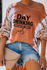 Never Better Tie-Dye Hollow-Out Stricktop – 3 Farben