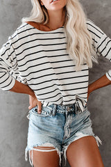 Easy Peasy – Gestreiftes Langarm-Top