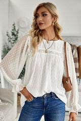 Always Amazing Swiss Dot Spitzentop – 6 Farben