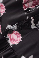 Rosebush – Offenes Maxikleid mit Knopfleiste