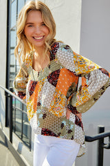 Langärmliges Oberteil mit „Beauty And Brains“-Print