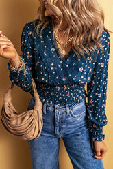 „A Piece Of Me“-Spitzen-Wickeloberteil mit Print