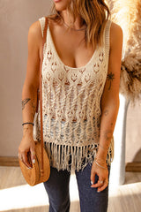 Take A Trip Häkel-Strickoberteil ohne Ärmel