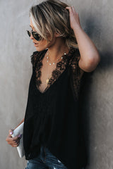 Love Yourself – Zweiteiliges Spitzen-Top mit V-Ausschnitt – 4 Farben