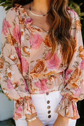 Bedrucktes Smok-Top „You're My Reason“ – 2 Farben