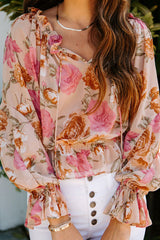 Bedrucktes Smok-Top „You're My Reason“ – 2 Farben