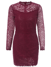 Lace Ruff Collar Mini Dress