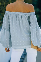 Sweet One Swiss Dot Off Shoulder Top - 2 Farben