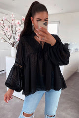 All Together Now – Langärmliges Oberteil mit Schweizer Punktspitze