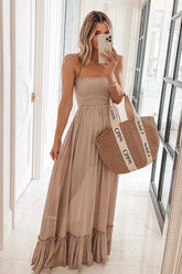 Look Of Leisure – Maxikleid mit Rüschen