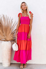 Ärmelloses Maxikleid mit Vacay Dreaming-Print